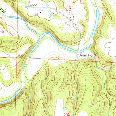 United States Geological Survey Dillon, MO (1963, 24000-Scale) digital map
