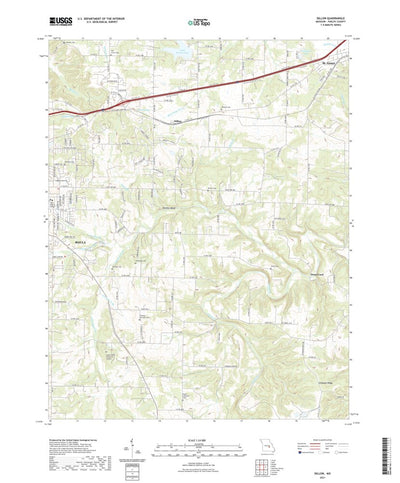United States Geological Survey Dillon, MO (2021, 24000-Scale) digital map