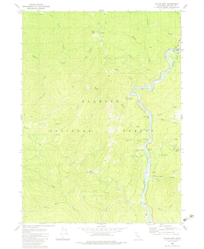 United States Geological Survey Dillon Mountain, CA (1983, 24000-Scale) digital map