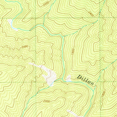 United States Geological Survey Dillon Mountain, CA (1983, 24000-Scale) digital map