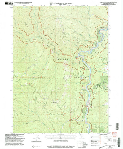 United States Geological Survey Dillon Mountain, CA (2001, 24000-Scale) digital map