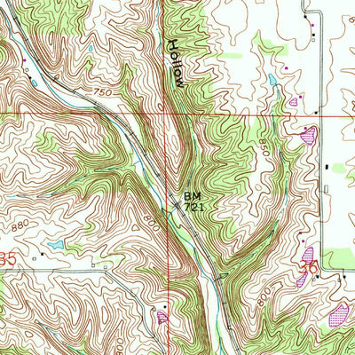 United States Geological Survey Dillsboro, IN (1992, 24000-Scale) digital map
