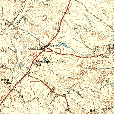 United States Geological Survey Dillwyn, VA (1958, 62500-Scale) digital map