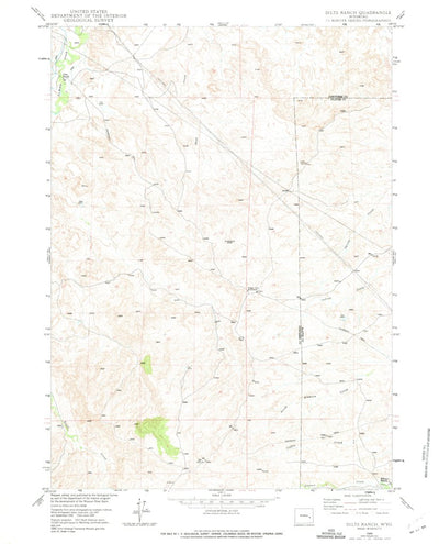 United States Geological Survey Dilts Ranch, WY (1949, 24000-Scale) digital map