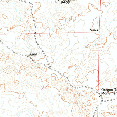 United States Geological Survey Dilts Ranch, WY (1949, 24000-Scale) digital map