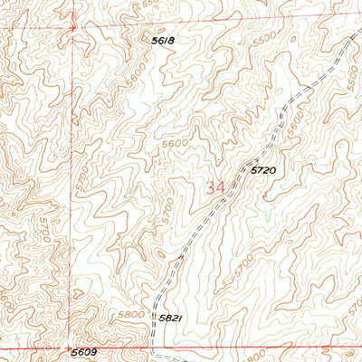 United States Geological Survey Dilts Ranch, WY (1949, 24000-Scale) digital map