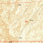 United States Geological Survey Dilts Ranch, WY (1950, 24000-Scale) digital map