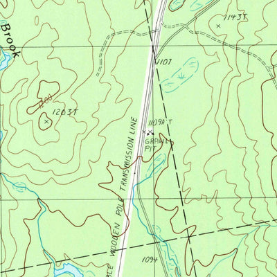 United States Geological Survey Dimmick Mountain, ME (1989, 24000-Scale) digital map