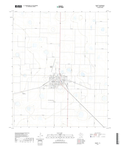 United States Geological Survey Dimmitt, TX (2019, 24000-Scale) digital map
