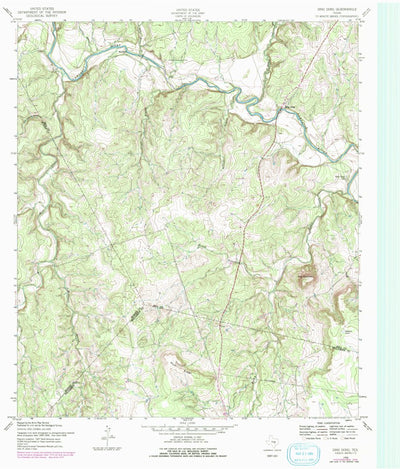 United States Geological Survey Ding Dong, TX (1958, 24000-Scale) digital map