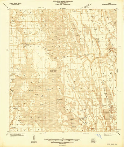 United States Geological Survey Dinner Island, FL (1937, 48000-Scale) digital map