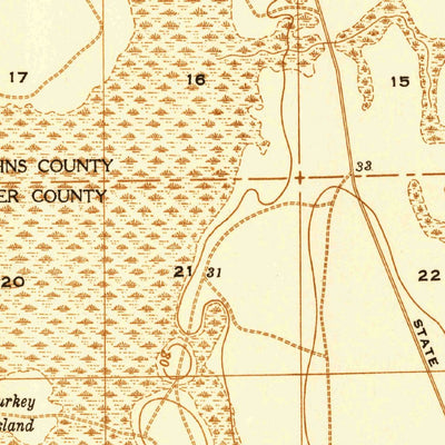 United States Geological Survey Dinner Island, FL (1937, 48000-Scale) digital map