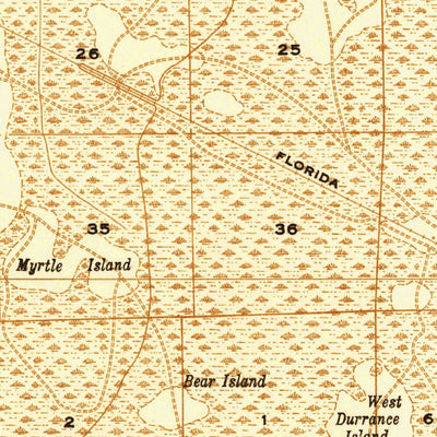 United States Geological Survey Dinner Island, FL (1937, 48000-Scale) digital map