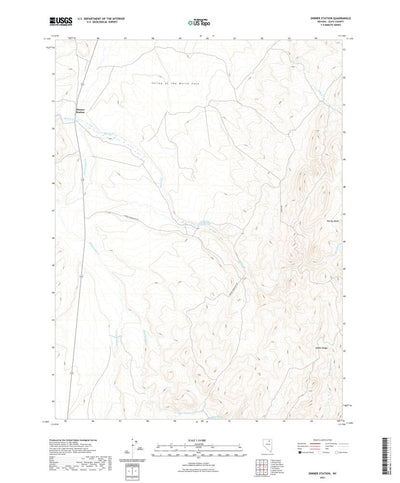 United States Geological Survey Dinner Station, NV (2021, 24000-Scale) digital map