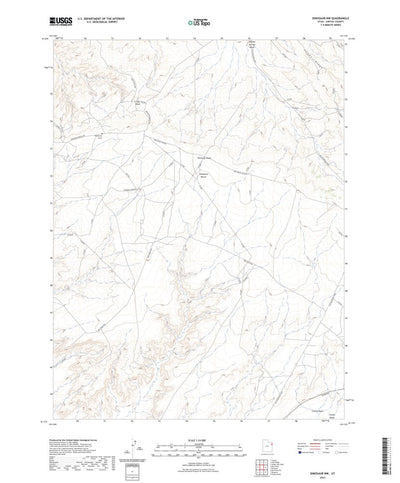 United States Geological Survey Dinosaur NW, UT (2023, 24000-Scale) digital map
