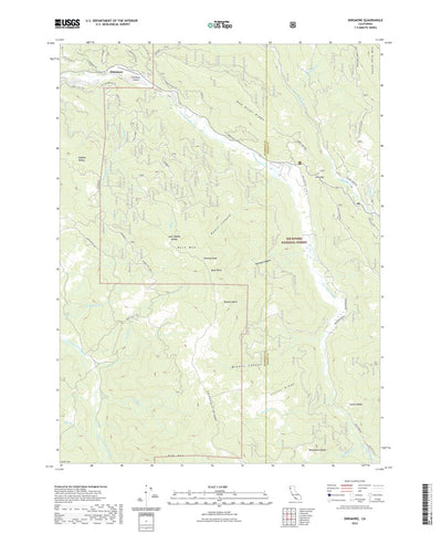United States Geological Survey Dinsmore, CA (2022, 24000-Scale) digital map