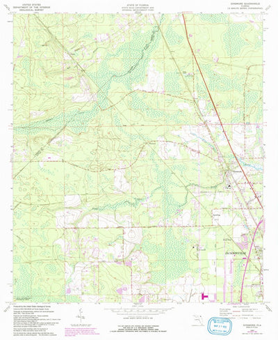 United States Geological Survey Dinsmore, FL (1964, 24000-Scale) digital map