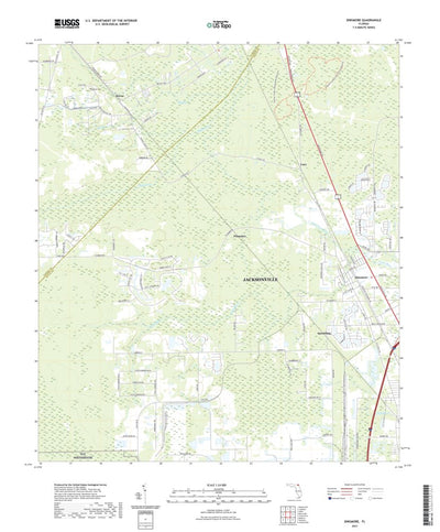 United States Geological Survey Dinsmore, FL (2021, 24000-Scale) digital map