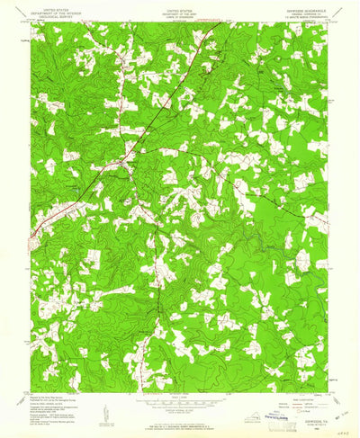 United States Geological Survey Dinwiddie, VA (1943, 24000-Scale) digital map