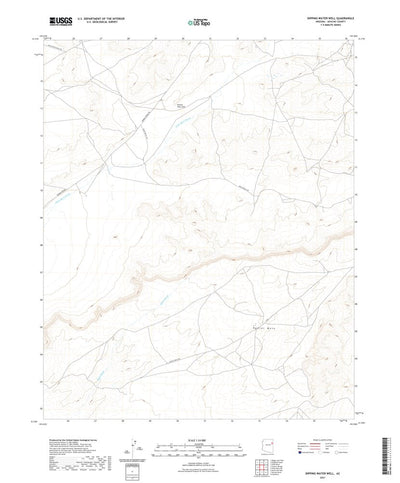 United States Geological Survey Dipping Water Well, AZ (2021, 24000-Scale) digital map