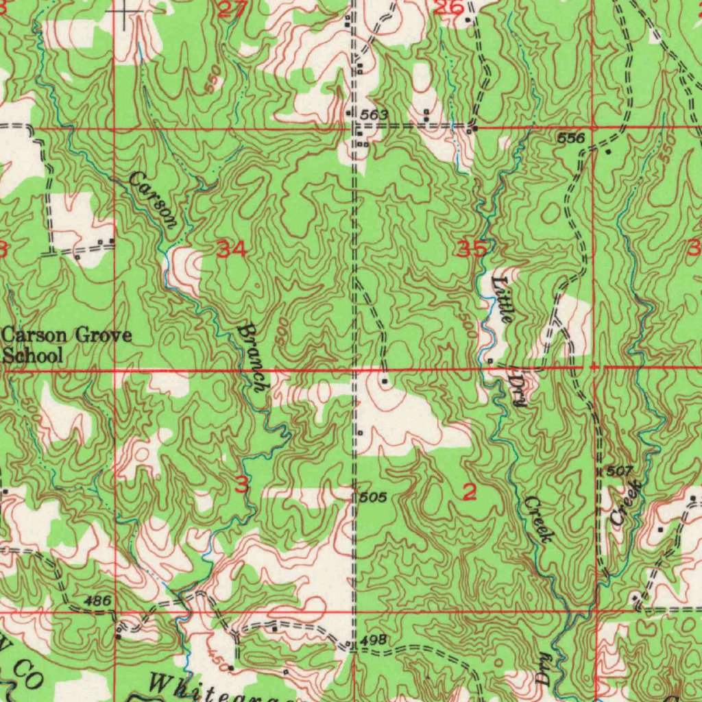 Direct, TX-OK (1948, 62500-Scale) Map by United States Geological ...