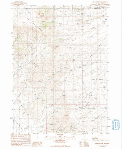 United States Geological Survey Disaster Peak, NV-OR (1991, 24000-Scale) digital map