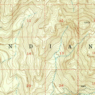 United States Geological Survey Disautel, WA (1952, 62500-Scale) digital map