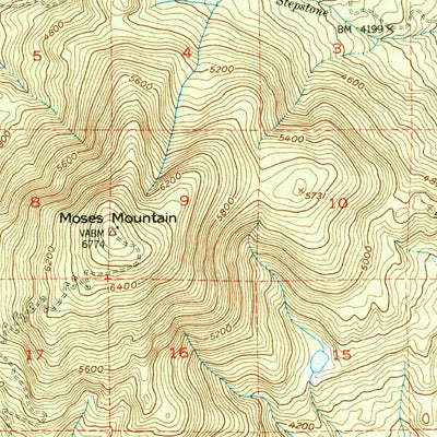 United States Geological Survey Disautel, WA (1952, 62500-Scale) digital map