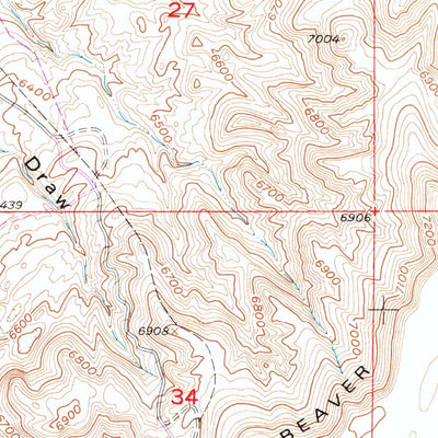 United States Geological Survey Dishpan Butte, WY (1953, 24000-Scale) digital map