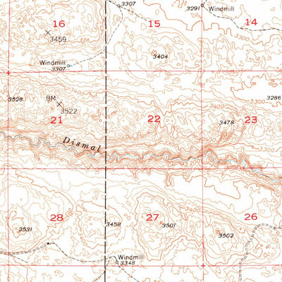United States Geological Survey Dismal River Ranch, NE (1947, 62500-Scale) digital map