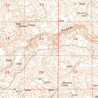 United States Geological Survey Dismal River Ranch, NE (1947, 62500-Scale) digital map