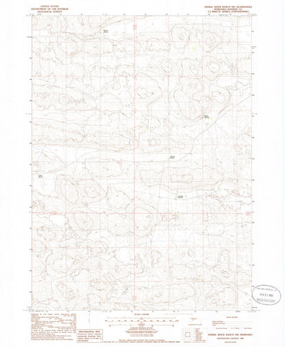 United States Geological Survey Dismal River Ranch NW, NE (1985, 24000-Scale) digital map