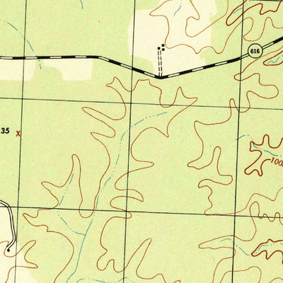 United States Geological Survey Disputanta North, VA (1943, 31680-Scale) digital map