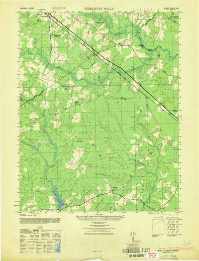 United States Geological Survey Disputanta South, VA (1947, 25000-Scale) digital map