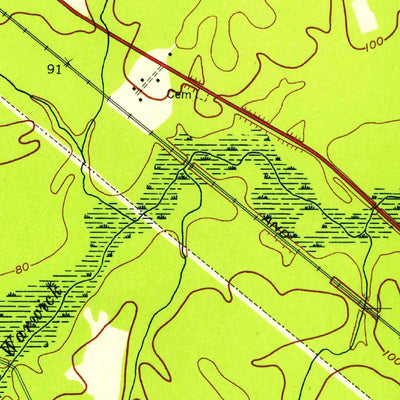 United States Geological Survey Disputanta South, VA (1956, 24000-Scale) digital map