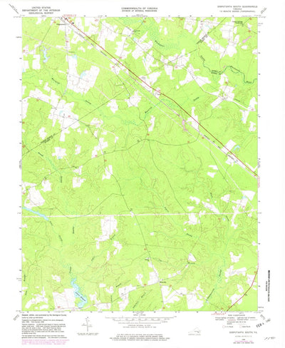 United States Geological Survey Disputanta South, VA (1968, 24000-Scale) digital map