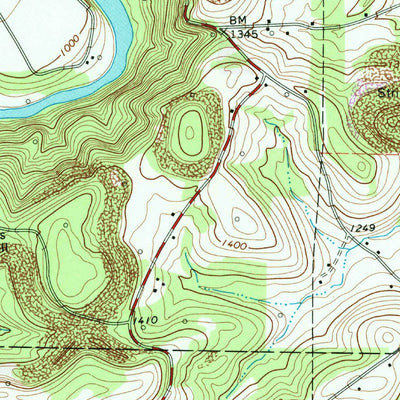 United States Geological Survey Distant, PA (1969, 24000-Scale) digital map