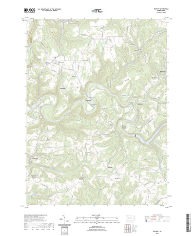 United States Geological Survey Distant, PA (2023, 24000-Scale) digital map
