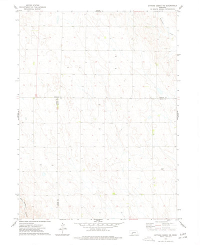United States Geological Survey Dittons Creek NE, NE (1973, 24000-Scale) digital map