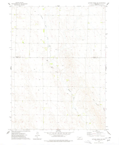 United States Geological Survey Dittons Creek NW, NE (1973, 24000-Scale) digital map