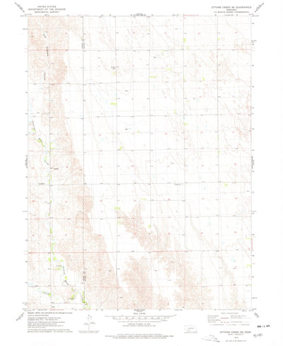 United States Geological Survey Dittons Creek SE, NE (1974, 24000-Scale) digital map
