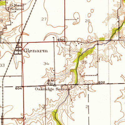 United States Geological Survey Divernon, IL (1922, 62500-Scale) digital map