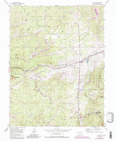 United States Geological Survey Divide, CO (1954, 24000-Scale) digital map