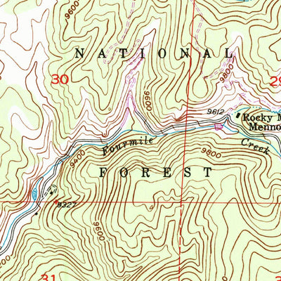 United States Geological Survey Divide, CO (1954, 24000-Scale) digital map