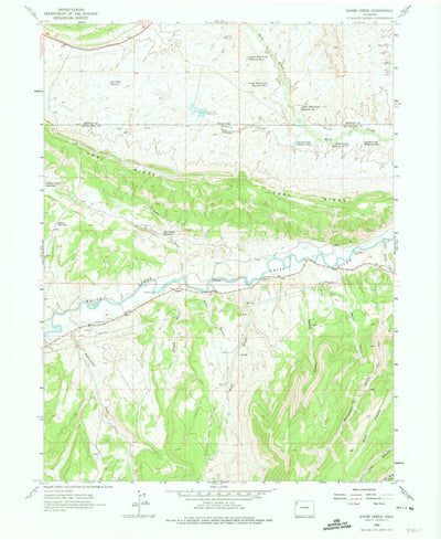 United States Geological Survey Divide Creek, CO (1962, 24000-Scale) digital map