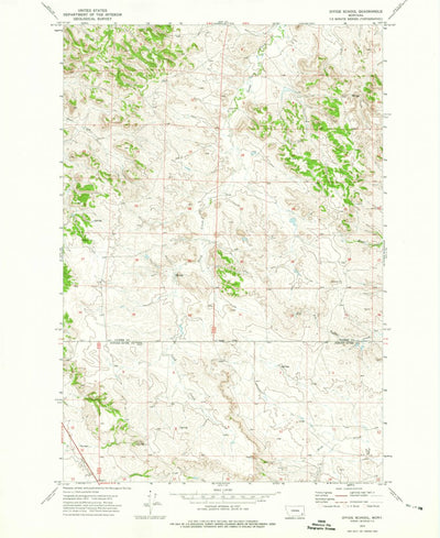 United States Geological Survey Divide School, MT (1973, 24000-Scale) digital map