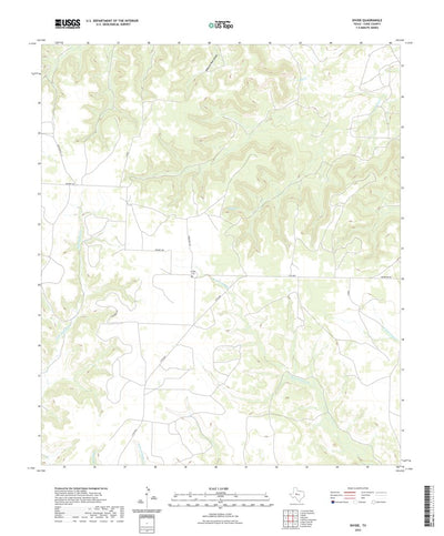 United States Geological Survey Divide, TX (2022, 24000-Scale) digital map