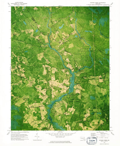 United States Geological Survey Dividing Creek, MD (1973, 24000-Scale) digital map