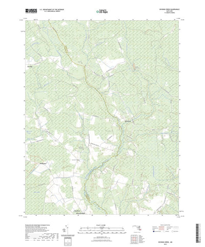 United States Geological Survey Dividing Creek, MD (2023, 24000-Scale) digital map