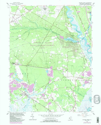 United States Geological Survey Dividing Creek, NJ (1956, 24000-Scale) digital map